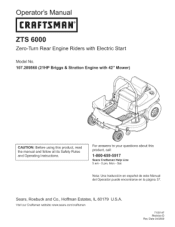 Craftsman 28986 Operation Manual