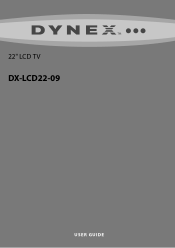 Dynex DX-LCD22-09 User Manual (English)