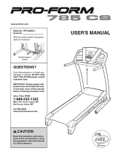 NordicTrack T9.1 Treadmill English Manual