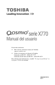 Toshiba Qosmio X775-SP7101L User Guide 1
