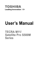 Toshiba Tecra M11 PTME0C-04702U Users Manual Canada; English