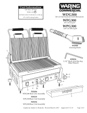 Waring WFG300 Parts List and Exploded Diagram