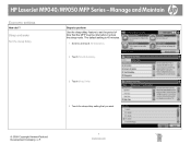 HP LaserJet M9040/M9050 HP LaserJet M9040/M9050 MFP  -  Job Aid - Manage and Maintain - Economy Settings