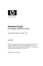 HP Nc4000 Hardware Guide: HP Compaq Notebook nc4000 Series