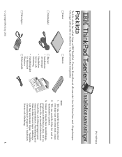 Lenovo ThinkPad T40p Swedish - Setup Guide for ThinkPad T40