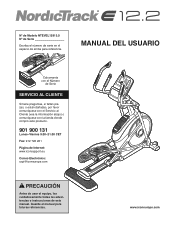 NordicTrack E 12.2 Elliptical Spanish Manual