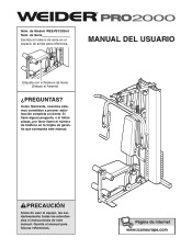 Weider Pro 2000 Spanish Manual