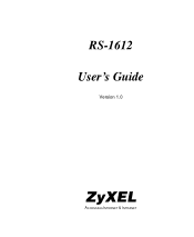 ZyXEL RS-1612 User Guide