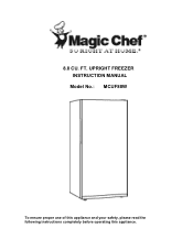 Magic Chef MCUF88W User Manual