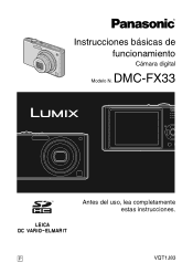 Panasonic DMC-FX33S Digital Still Camera - Spanish