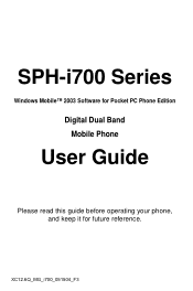 Samsung i700 User Manual (ENGLISH)