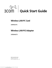 3Com 3CRDAG675 Quick Start Guide