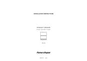 Fisher and Paykel DD24DCTX7 BOOK INSTL DD24D Ph7 US CA EN (English)