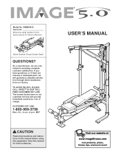 Image Fitness 5.0 Bench User Manual