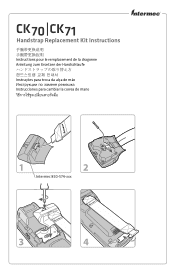 Intermec CK70 CK70, CK71 Handstrap Replacement Kit Instructions (for CK7x with MSR)