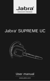 Jabra SUPREME UC User manual