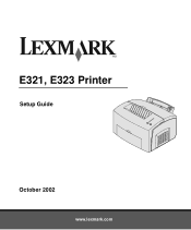 Lexmark E323 Setup Guide