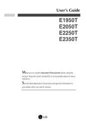 LG E2050T-SN Owner's Manual