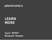 Plantronics Savor M1100 User Guide