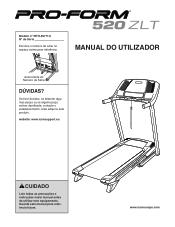 ProForm 520 Zlt Treadmill Portuguese Manual