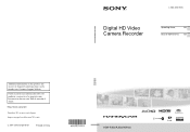 Sony HDR-XR160 Operating Guide