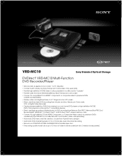 Sony VRDMC10 Marketing Specifications