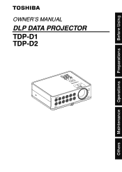 Toshiba TDP-D1-US Owners Manual