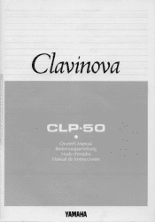 Yamaha CLP-50 Owner's Manual (image)