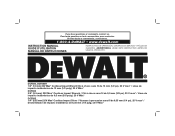 Dewalt DCF880HL2 Instruction Manual