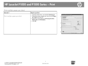 HP LaserJet P1500 HP LaserJet P1000 and P1500 Series - Print Multiple Pages Per Sheet