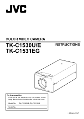 JVC TK-C1530U Instructions