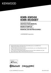 Kenwood KMR-XM500 User Manual