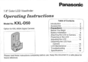 Panasonic KXLD50 KXLD50 User Guide