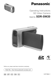 Panasonic SDR-SW20 RED User Manual