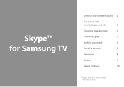 Samsung UN60D6450UF Skype Guide (user Manual) (ver.1.0) (English)