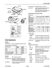 Epson Stylus 800 Product Information Guide