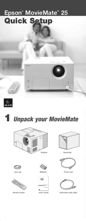 Epson MovieMate 25 Quick Start