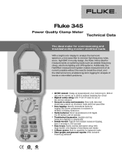 Fluke 345 Fluke 345 Power Quality Clamp Meter Datasheet