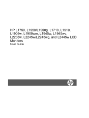 HP L2245wg User Manual