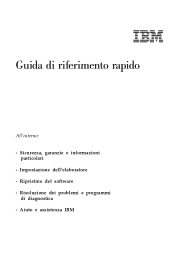Lenovo NetVista A21 Quick reference guide for NetVista 2256, 2257, 6339, 6341, 6342, 6346, 6347 and 6348 systems - (Italian)