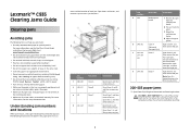 Lexmark C935 Clearing Jams Guide
