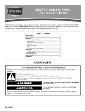 Maytag CWE5800ACB Owners Manual