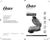 Oster Titanium Infused DuraCeramic Belgian Waffle Maker Instruction Manual
