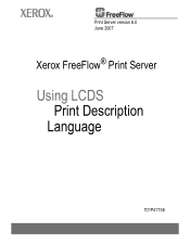 Xerox 6180DN Using LCDS Print Description Language