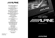 Alpine TMI-M990 Owners Manual