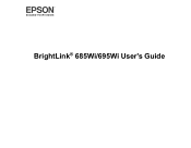 Epson BrightLink 695Wi Users Guide