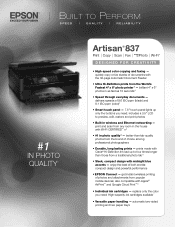 Epson Artisan 837 Product Brochure