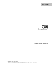 Fluke 789 Calibration Manual
