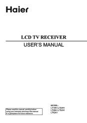 Haier LT42A1 User Manual