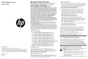 HP ProLiant ML310e HP ProLiant Server Setup Poster